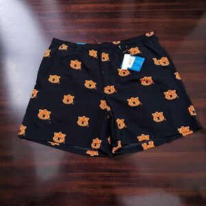 Columbia PFG Mens L Auburn Tigers Backcast III Printed Shorts 6" Blue NWT